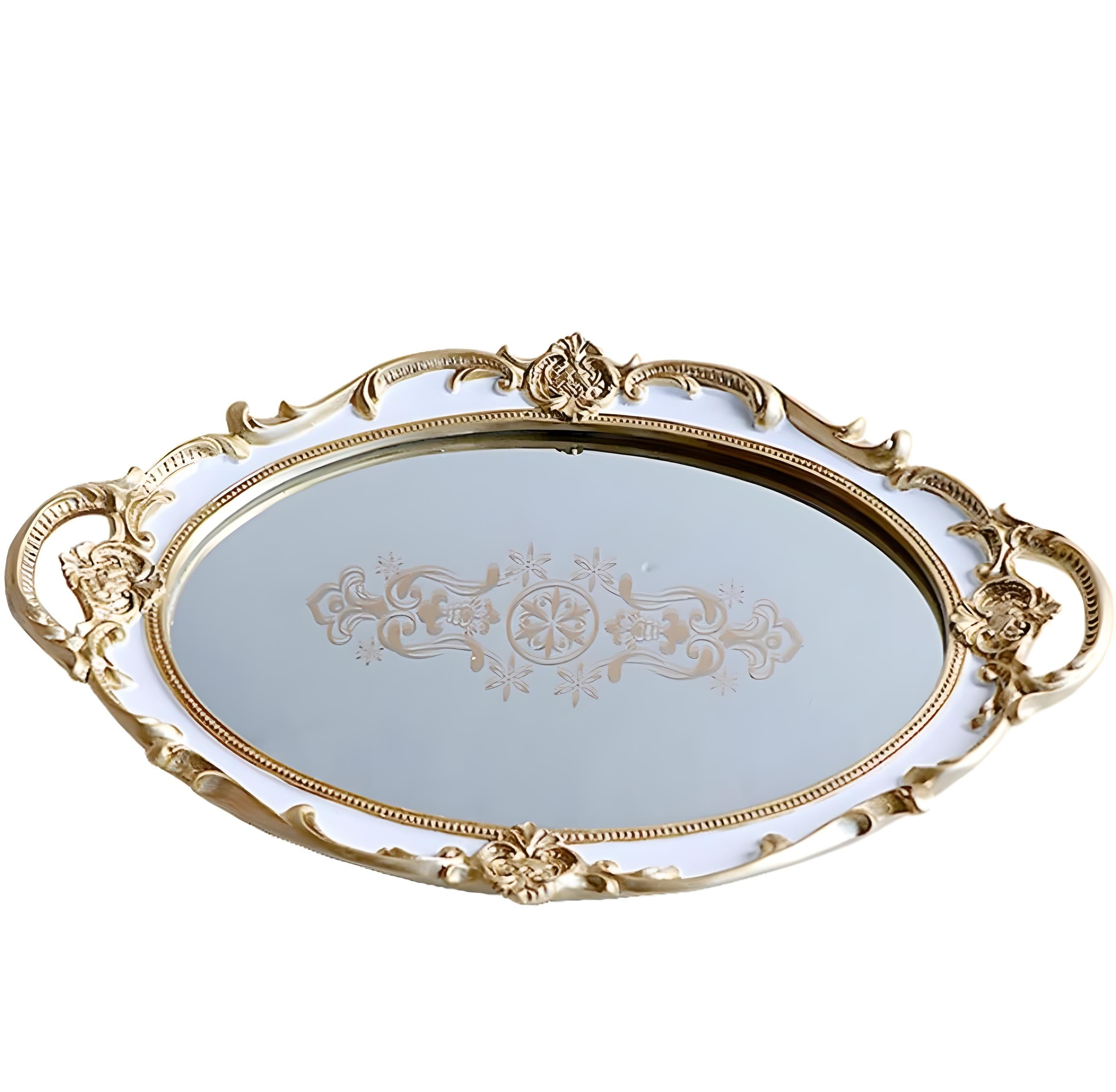 Vintage Mirror Tray – Elegant Decorative Display